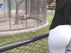 Round Ass Teen Flashing. Cameltoe, Thong, Ass.