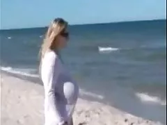 Big tits outdoor