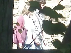 Voyeur spying busty teen