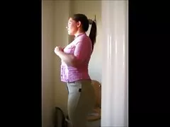 British PAWG strips and takes a shower part 1