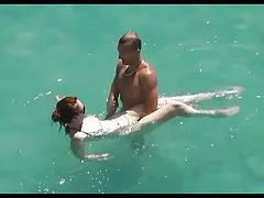 Voyeur on public beach sex