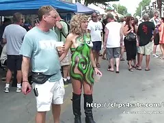 Fantasy Fest  - Painted people