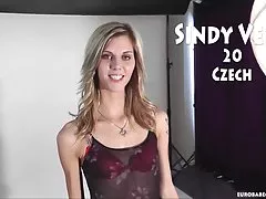 Tall Sindy Vega gets a huge facial!