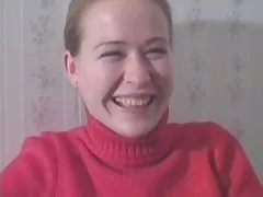Blonde strips and gets anal