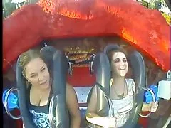 Oops Big Boobs &amp; Tits in Roller coasters (Compilation)