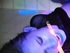 Rough anal sex in the bathroom