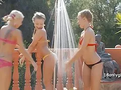 Two sexy ladies licking pussies of each other
