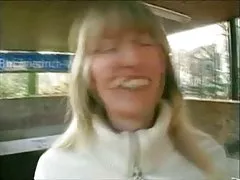 german blonde has anal