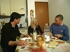 Clarissa-blonde milf &amp; two guys