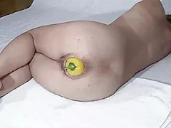 Elmer wife extreme huge yellow pepper in&#039;n&#039;out the ass