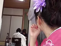 Tsuna Kimura wearing kimono