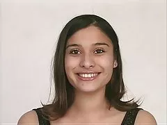 Brunette bends over while exposing her hot asshole