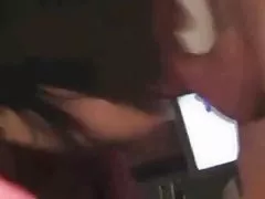 Husband films Wife sucking swinger on her webcam